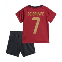 Belgien Kevin De Bruyne #7 Heimtrikotsatz Kinder EM 2024 Kurzarm (+ Kurze Hosen)